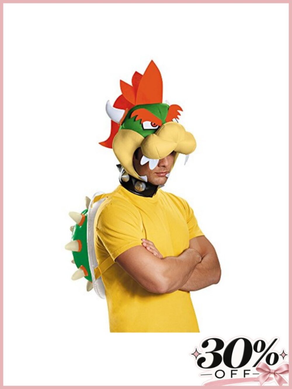 Adult Bowser Costume Kit Inflatable Shell Headpiece Officially Licensed
